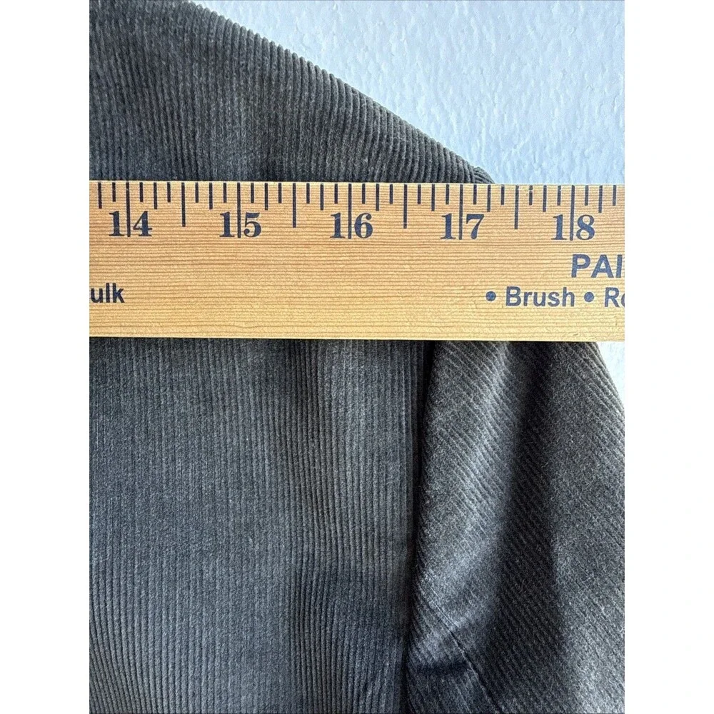 VTG 70s Levis Menswear Gray Corduroy Blazer Mens 40L Sport Coat Jacket 2 Button